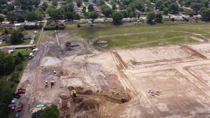Aerial view of the Storer development. Photo by Mike Rhodes
