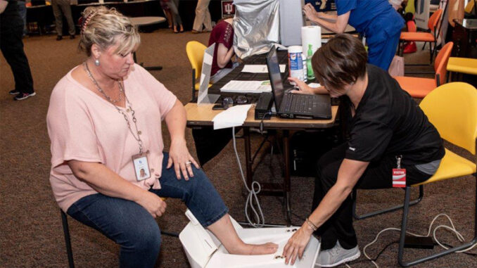 A Cover-Tek bone density scanning test is pictured. Photo provided