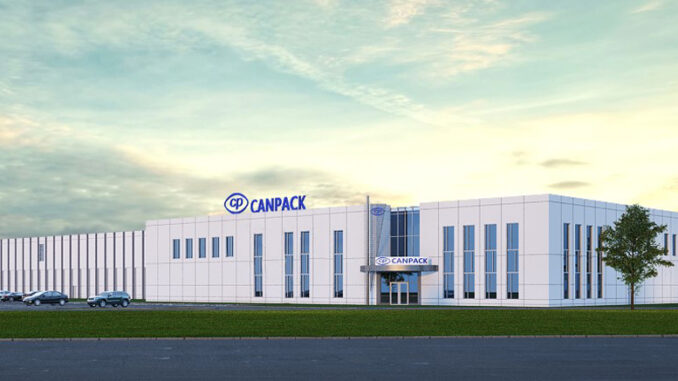 Artist rendering of the CANPACK facility located at the Southwest corner of South Cowan and West Fuson Roads in Muncie.