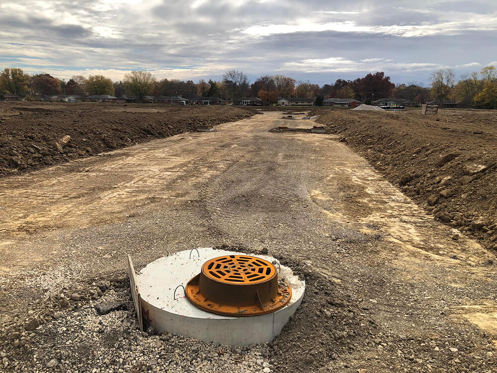 Streets taking shape and drainage installations are pictured as photographed on October 30, 2022. The mayor indicated at the last MRC meeting that the streets would be poured soon. 